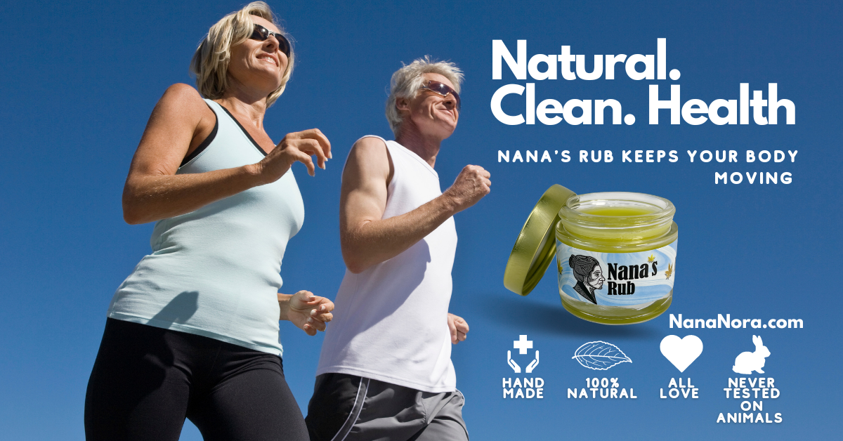 Nana's rub is all natural and organic with over 300mg of CBD, and other cananbinoids like CBC and CBG